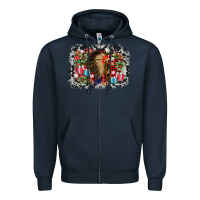 Navy indian hat christmas Zipper Hoodie - AdoDesignShop