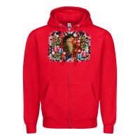 Red indian hat christmas Zipper Hoodie - AdoDesignShop