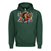 Indian Hat Christmas Zipper Hoodie | Teevron