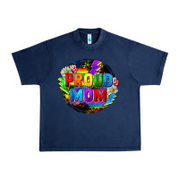 Navy proud mom lgbt Urban Heavy Tee - FaDigitalArtStudio