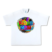 White proud mom lgbt Urban Heavy Tee - FaDigitalArtStudio