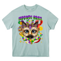 Arona meowdi gras mardi gras cat Heavy Core Tee - CowGirlArtShop
