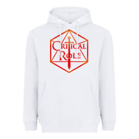 White critical role Heavyweight Hoodie - DesigneFamous