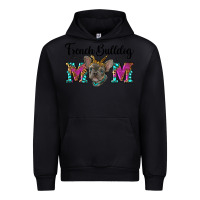 Black french bulldog mom Urban Hoodie - RanaPortraitStore