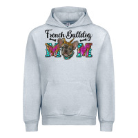 Heather Grey french bulldog mom Urban Hoodie - RanaPortraitStore