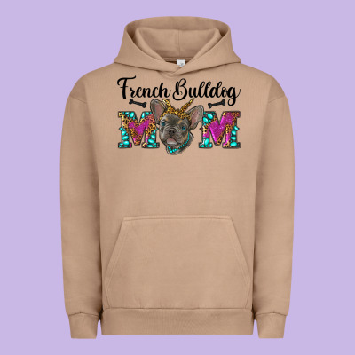 French Bulldog Mom Urban Hoodie Designed By Ranaportraitstore