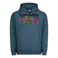 Pigment Midnight Navy french bulldog mom Urban Hoodie - RanaPortraitStore