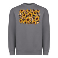 Storm sunflower leopard background Heavyweight Sweatshirt - AdoDesignShop