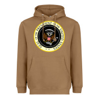Toasted Coconut fake seal of the president of the united states Heavyweight Hoodie - DesigneFamous