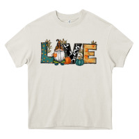 Cream Fall Love Gnome Heavy Core Tee - RanaPortraitStore