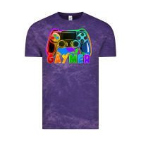 Cloud Purple Gaymer Vintage Tee - FaDigitalArtStudio