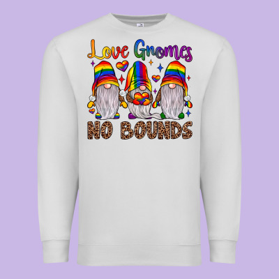 Love Gnomes No Bounds Premium Sweatshirt Designed By Jahusdesignshop