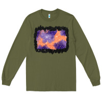 Army Green halloween spider web background Long Sleeve Tee - BundleAndBundleShop