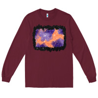 Burgundy halloween spider web background Long Sleeve Tee - BundleAndBundleShop