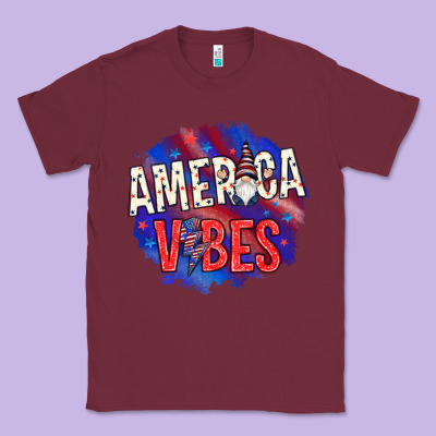 America Vibes With Gnome Classic Tee Designed By Howdyjamesfarm