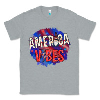 Heather Grey America vibes with gnome Classic Tee - HowdyJamesFarm