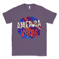 Lavender America vibes with gnome Classic Tee - HowdyJamesFarm