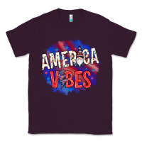 Plum America vibes with gnome Classic Tee - HowdyJamesFarm
