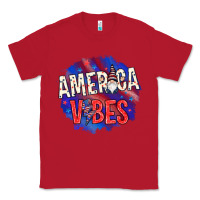 Red America vibes with gnome Classic Tee - HowdyJamesFarm