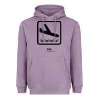 Lavender sully movie silhouette Heavyweight Hoodie - DesigneFamous