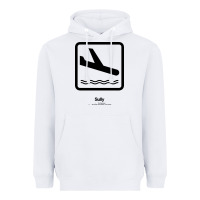 White sully movie silhouette Heavyweight Hoodie - DesigneFamous
