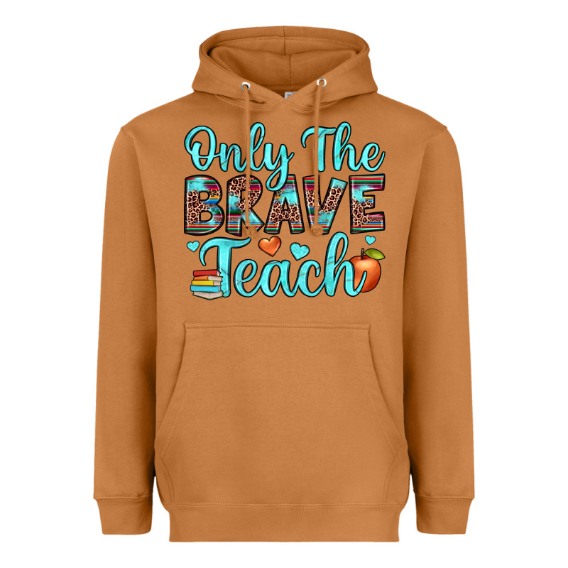 Only The Brave Teach Heavyweight Hoodie by JahusDesignShop | Teevron