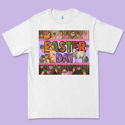 Easter Day Farm Animals Tumbler Premium Tee Designed By Howdyjamesfarm