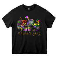 Black mardi gras tractor Heavy Core Tee - CowGirlArtShop