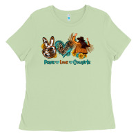 Matcha peace love cowgirls Ladies Tee - OliviaCreatesArt
