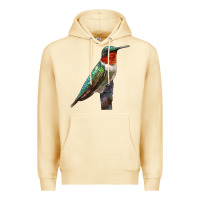 Pina Colada Ruby Throated Hummingbird Bird Premium Hoodie - LillyAllenDesigns