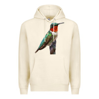 Tofu Ruby Throated Hummingbird Bird Premium Hoodie - LillyAllenDesigns