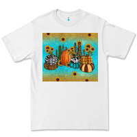 White fall pumpkin tumbler Premium Tee - RanaPortraitStore