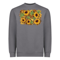 Storm cactus leopard sunflower glitter background Heavyweight Sweatshirt - AdoDesignShop