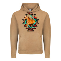 Vintage Camel Aztec Symbol With Horse Vintage Hoodie - FaDigitalArtStudio