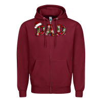 Burgundy christmas dad Zipper Hoodie - AdoDesignShop