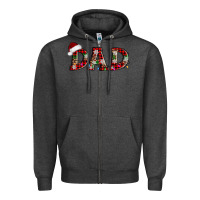 Charcoal Heather christmas dad Zipper Hoodie - AdoDesignShop
