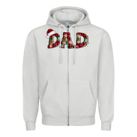 Dove Grey christmas dad Zipper Hoodie - AdoDesignShop
