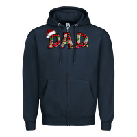 Navy christmas dad Zipper Hoodie - AdoDesignShop