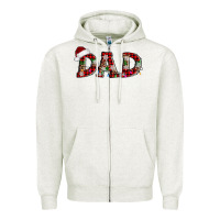 Oatmeal Heather christmas dad Zipper Hoodie - AdoDesignShop