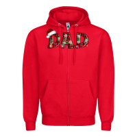 Red christmas dad Zipper Hoodie - AdoDesignShop