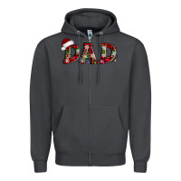 Smoke christmas dad Zipper Hoodie - AdoDesignShop