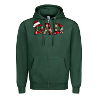 Sports Green christmas dad Zipper Hoodie - AdoDesignShop