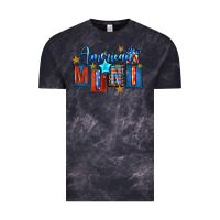 Cloud Black American mini 4th of july Vintage Tee - FaDigitalArtStudio