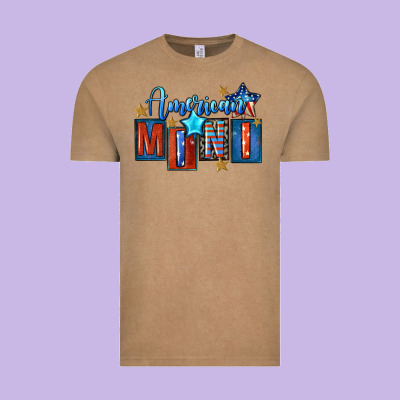 American Mini 4th Of July Vintage Tee Designed By Fadigitalartstudio