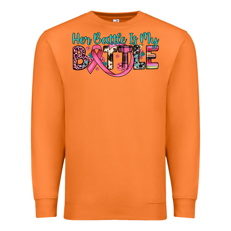 Her Battle Is My Battle Premium Sweatshirt by JahusDesignShop | Teevron