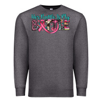 Charcoal Heather her battle is my battle Premium Sweatshirt - JahusDesignShop