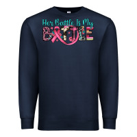 Navy her battle is my battle Premium Sweatshirt - JahusDesignShop