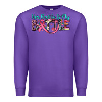 Purple her battle is my battle Premium Sweatshirt - JahusDesignShop