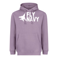 Lavender fly navy Heavyweight Hoodie - DesigneFamous