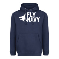 Navy fly navy Heavyweight Hoodie - DesigneFamous